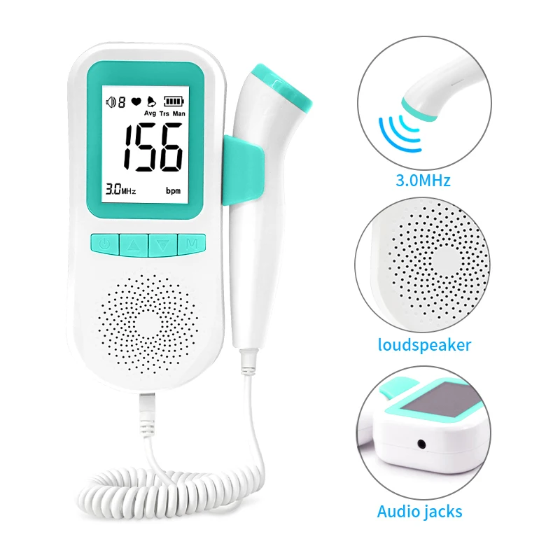 Ультразвуковой прибор высокой четкости без излучения для беременных женщин портативный монитор сердцебиения доплеровский Фетал