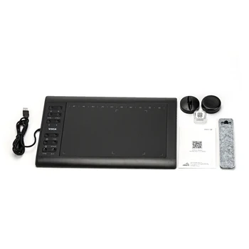 Hot sale 10x6 inches working area phone supportable 12 express keys digital Drawing Graphic Tablet
