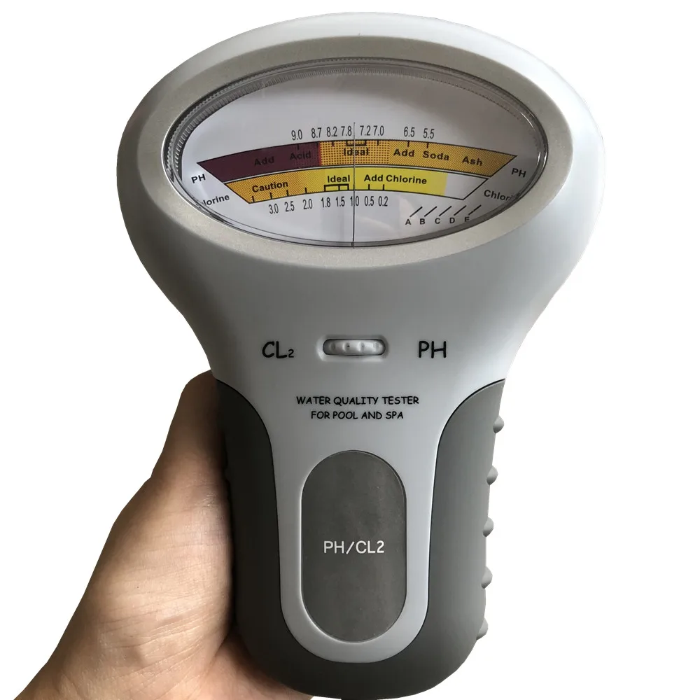 
Digital Cl2 Level Chlorine 1.2 To 1.7 ppm PH Meter Water Quality Analysis Tester For Monitoring Swimming Pool And SPA 
