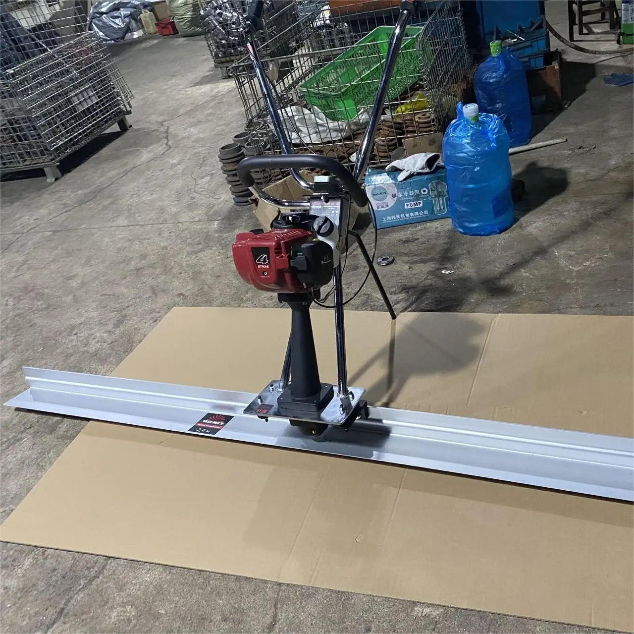 Factory Price Concrete Floor Leveling Vibratory Screed Machine Floor Surface Finishing Screed Machine