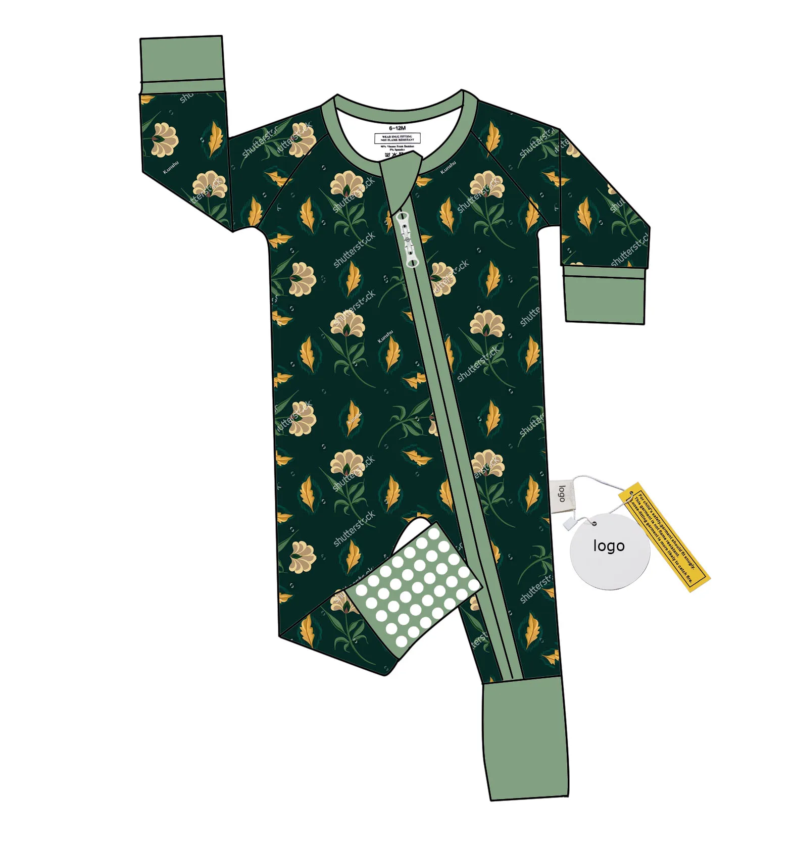 Высококачественная детская бамбуковая одежда на заказ с принтом из бамбукового волокна Детская Пижама удобная унисекс