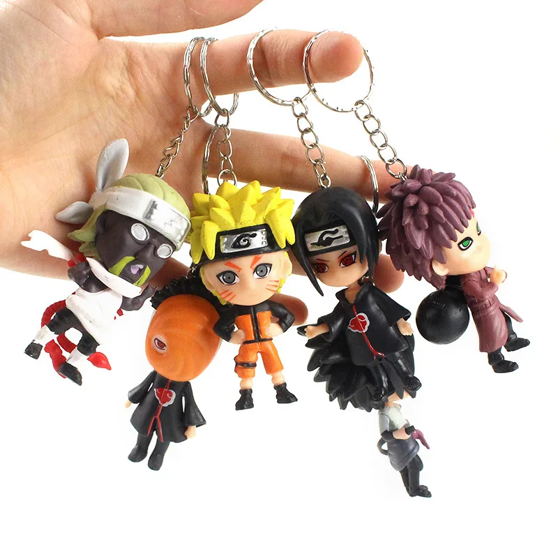Пользовательские брелки Наруто фигурку игрушки Аниме фигурки автомобиля брелок