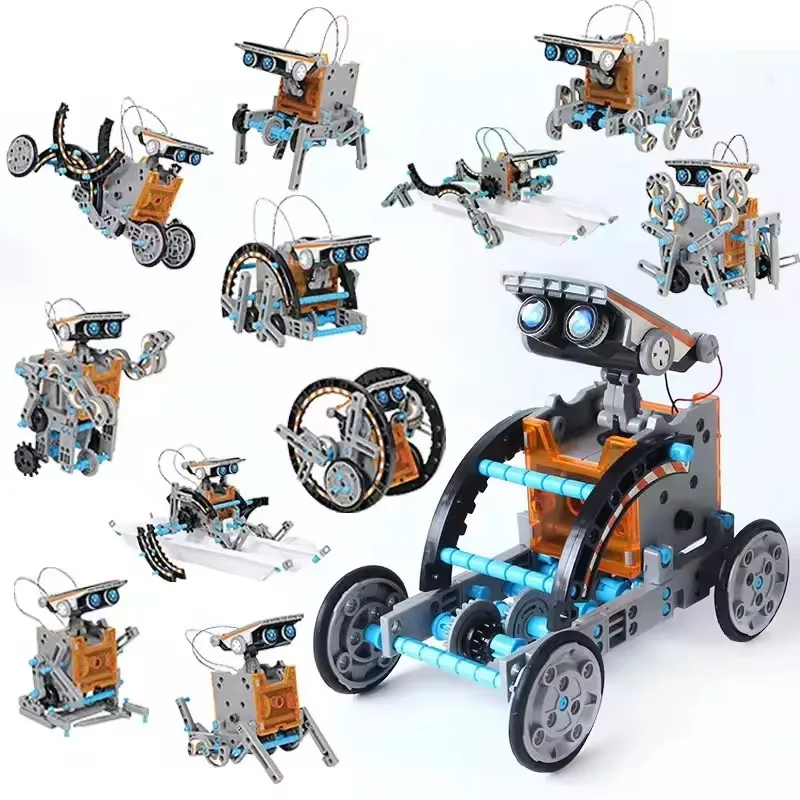 13-in-1 Solar Robot Kit: Educational STEM Science Toy for Kids, Teens, and Science Lovers. DIY Operated Robotic Set