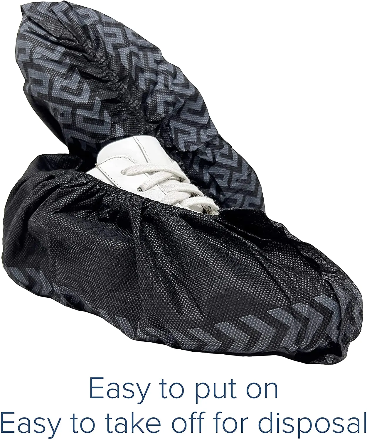 TOPMED Black Hot Sale Waterproof Slip-Resistant Disposable Overshoes Protective Wholesale Shoe Covers for Household