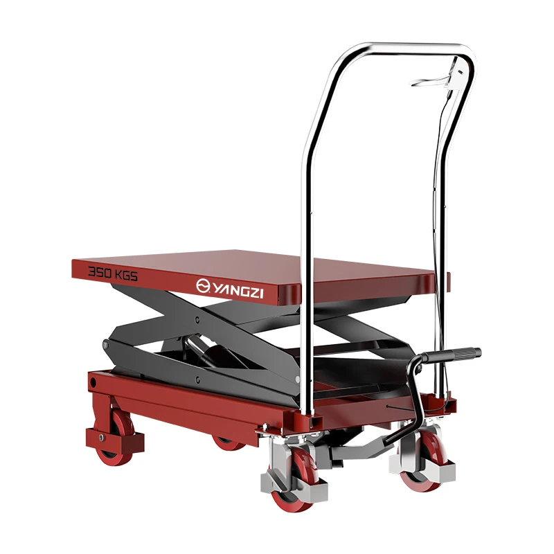 Factory Manufacture 150KG High Performance Single Scissors Hand Hydraulic Lifting Tables Platform Truck