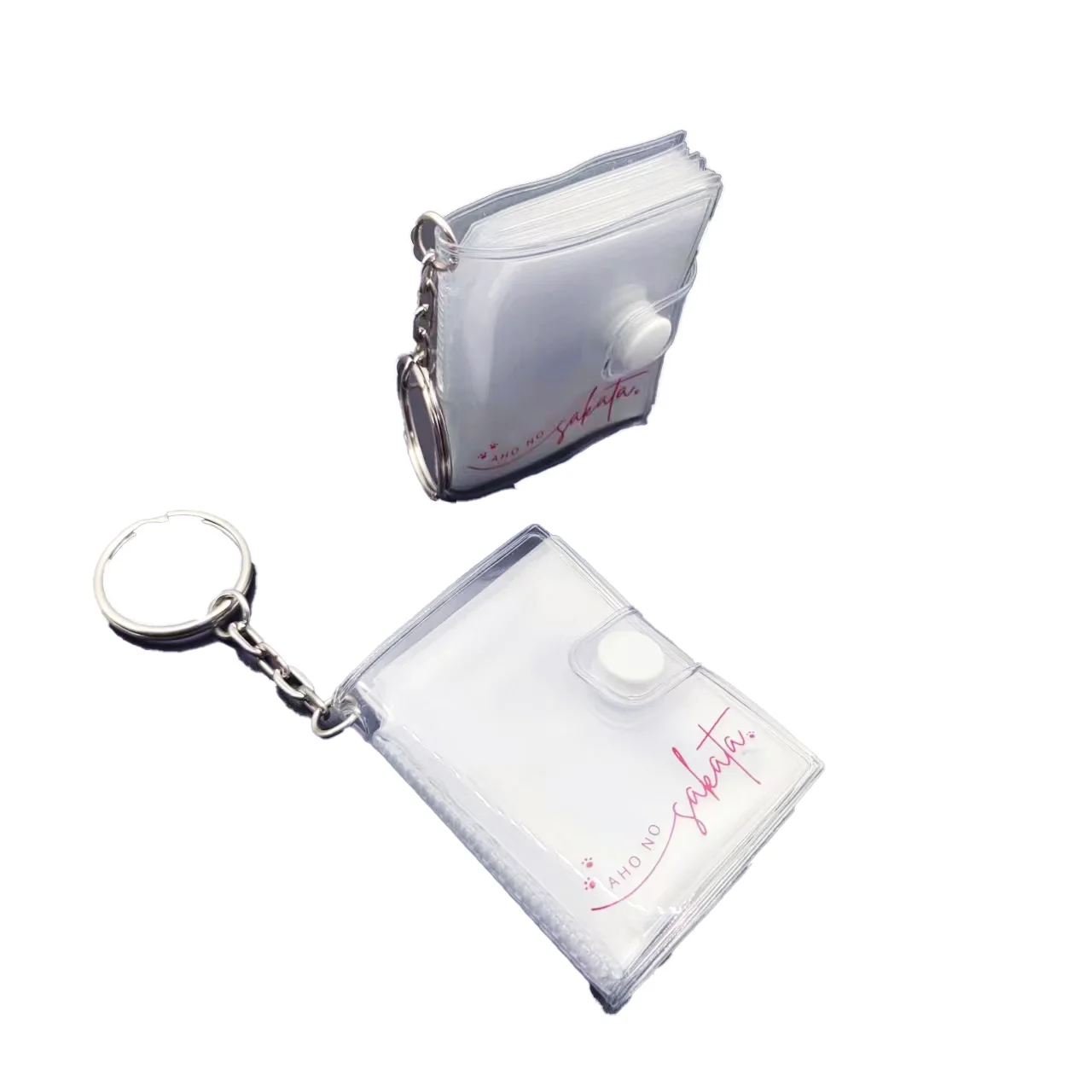 Keychain Mini Photo Album Keychain for Picture Photo Card Holder Storage Book Wedding Anniversary Birthday Valentine Gift