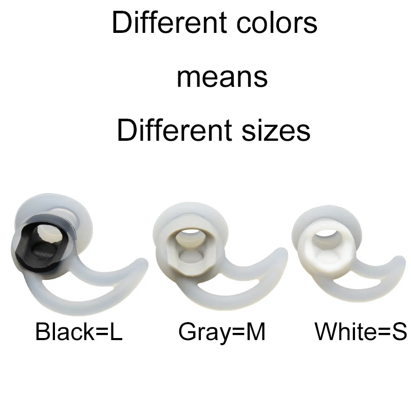 Anti-lost Silicone Hooks Earphone Accessories Two-color Design Silicone Hanger For Bose Earphone