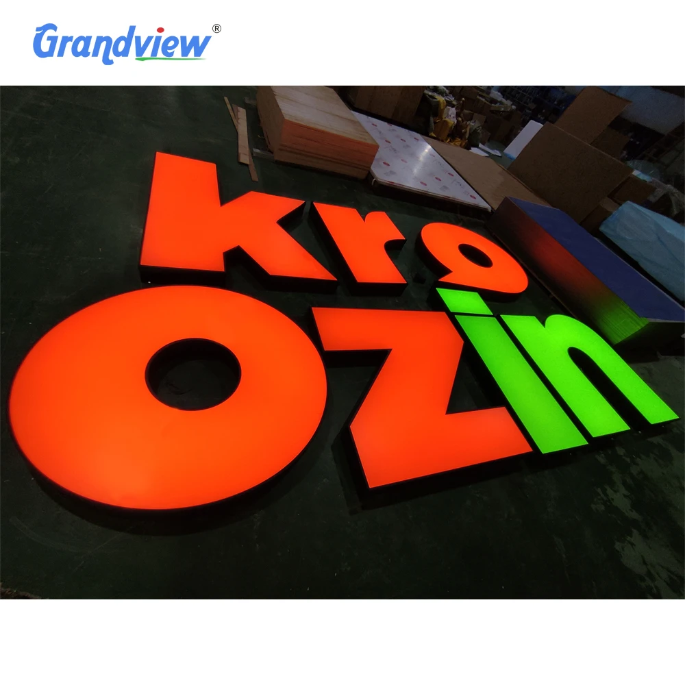 Outdoor Company Name Boards Shop Light Up Letters For Sign Outdoor Waterproof Acrylic Led Advertising 3d Letters Signage