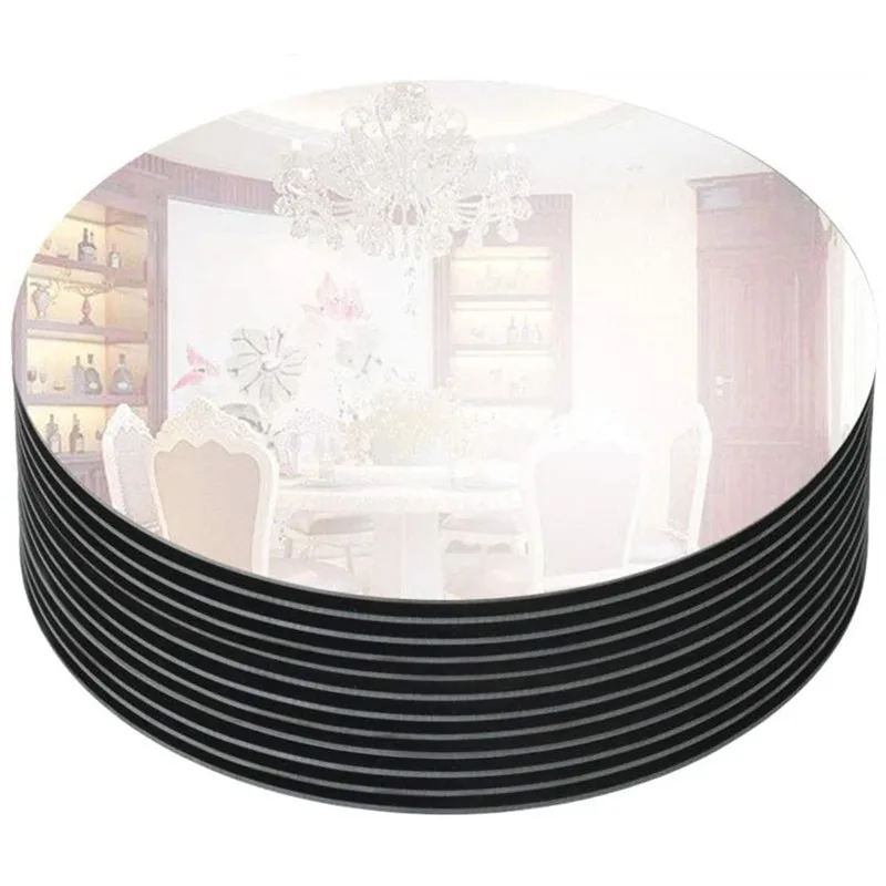 Joyen Versatile Round Acrylic Mirror Holder 20cm Clear Acrylic Wedding Table Decoration Acrylic Wedding Decor for Ceremony