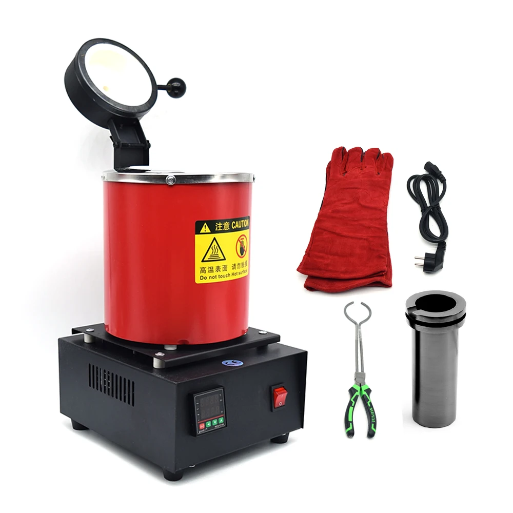 Самая низкая цена золотоплавильная печь 1400 Вт 2000F Цифровая ...