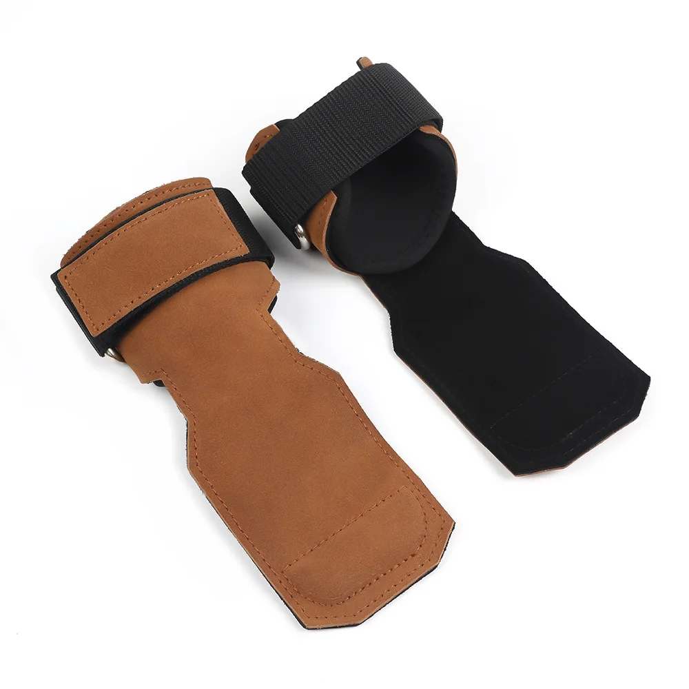 Comfortable Leather Padded Weight Lifting No Hole Hand Grip , Unisex Customized Palm Protection For Gym Workout Exercise