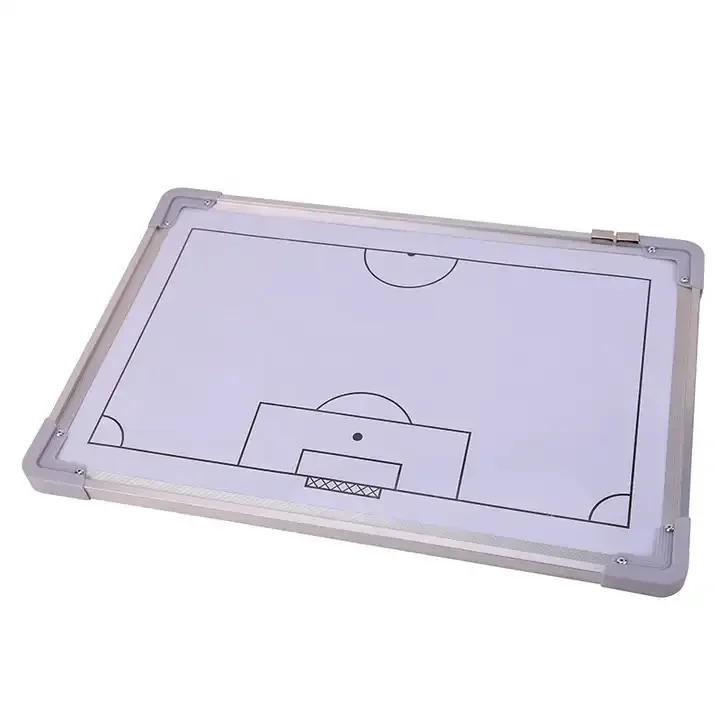 Soccer Tactical Aluminium Frames with Plastic Corners Coaches Magnetic Tactic Board with Hanging Clips
