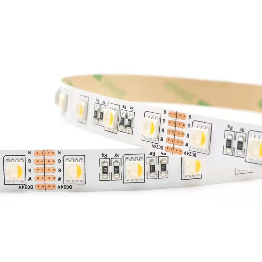 Wholesale Colorful RGB Cuttable RGBW LED Strip Light IP65 IP67 IP20 Rated with Copper Body Remote Control Switch Mode