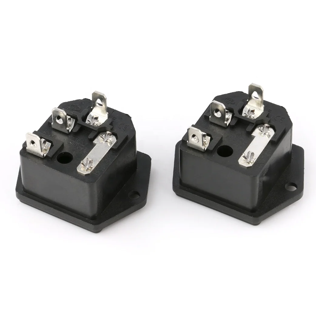 AC-03 IEC C13 C14 AC Розетка Pcb 3 шпильки