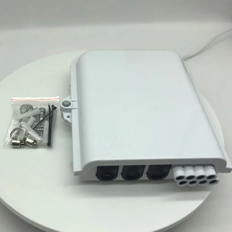 Fiber to home 8 12 24 core FTTH fiber optic distribution box Fiber optic splicing plastic box splitter termination box