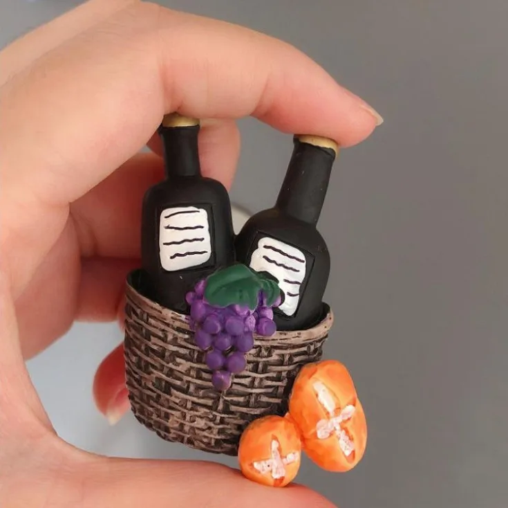 Milk French Bread Resin Food Lobster Ceramic Fridge Magnet Souvenir Machine Wedding Favors Gifts Guest