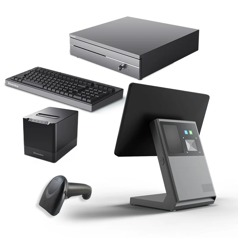 Ресторан мини-Tap Pay Epos система POS Android Настольный терминал с QR-кодом сканер