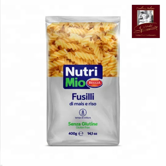 Gluten Free Fusilli 400 g Giuseppe Verdi Selection GVERDI Italian Corn Pasta