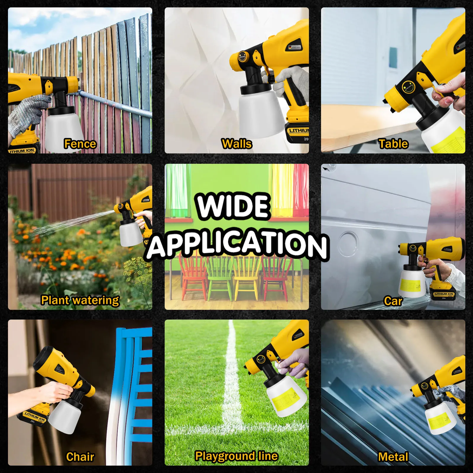 Электрический распылитель для Dewalt 18 В 20 литий-ионный аккумулятор