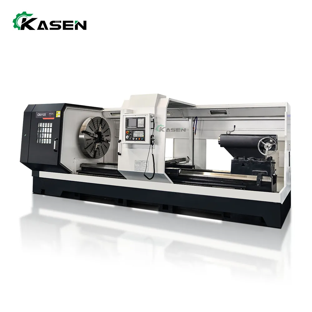 Большой токарный станок с ЧПУ CK61125x2000 GSK FANUC Siemens, полностью автоматический токарный станок CK61125, токарный станок с плоской кроватью
