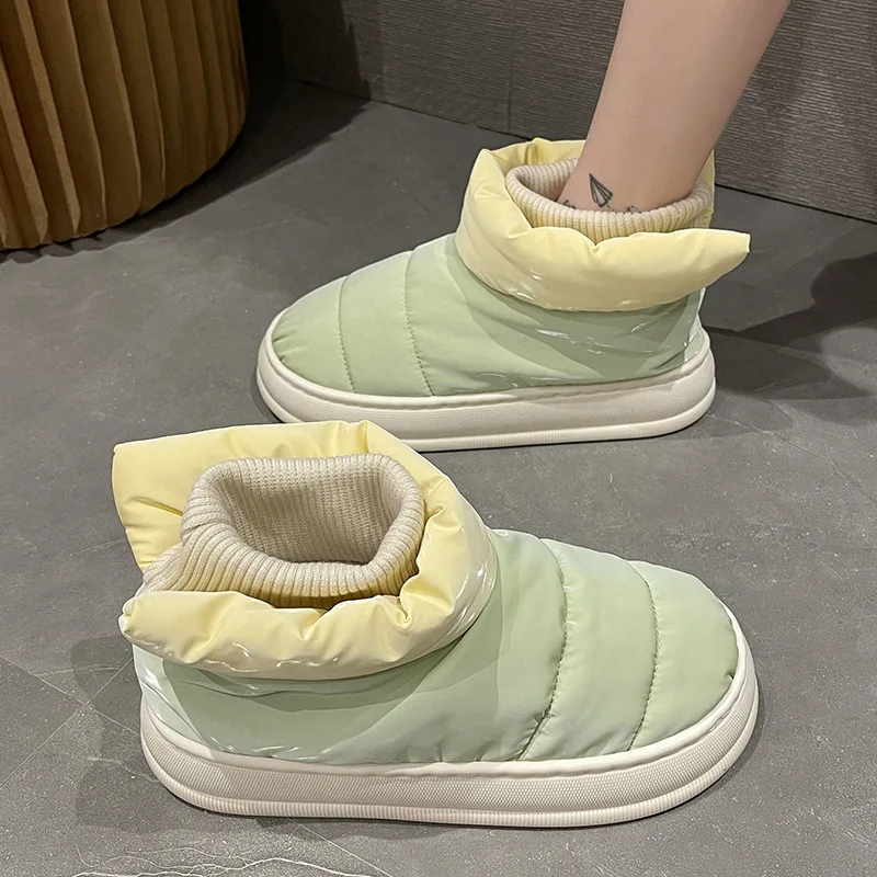 Hot sale warm imitated fur snow boots home bedroom women boots for women