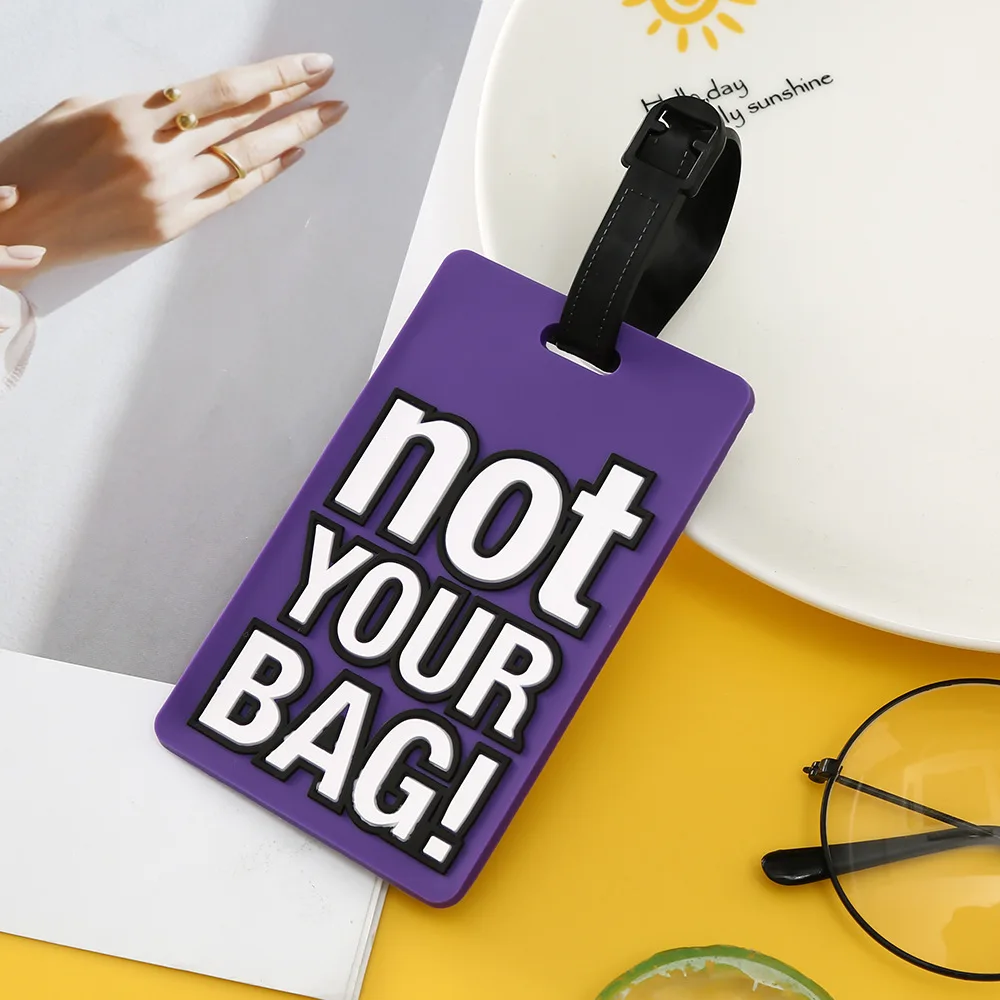 Silicone Luggage Tag Personalised Cartoon Shaped Rubber Tags Custom Luggage Tag For Promotional Gift