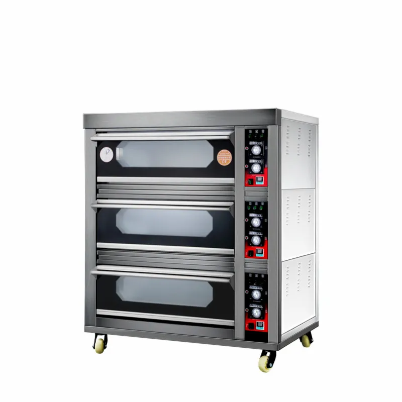 New Large Customized Baking Bread Pizza Electric Gas Deck Bakery Oven price