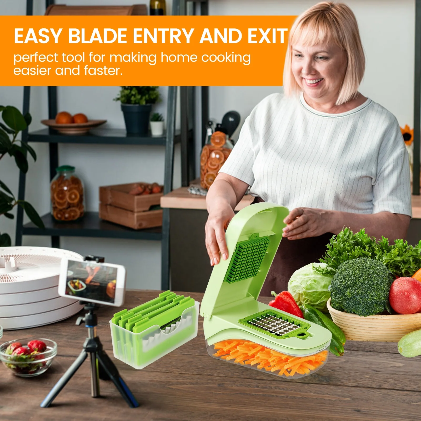 Wholesale Hot Sale Kitchen Tools Multi Function Manual Fruit Vegetable Cutter Onion Dicer Veggie Slicer Vegetable Chopper