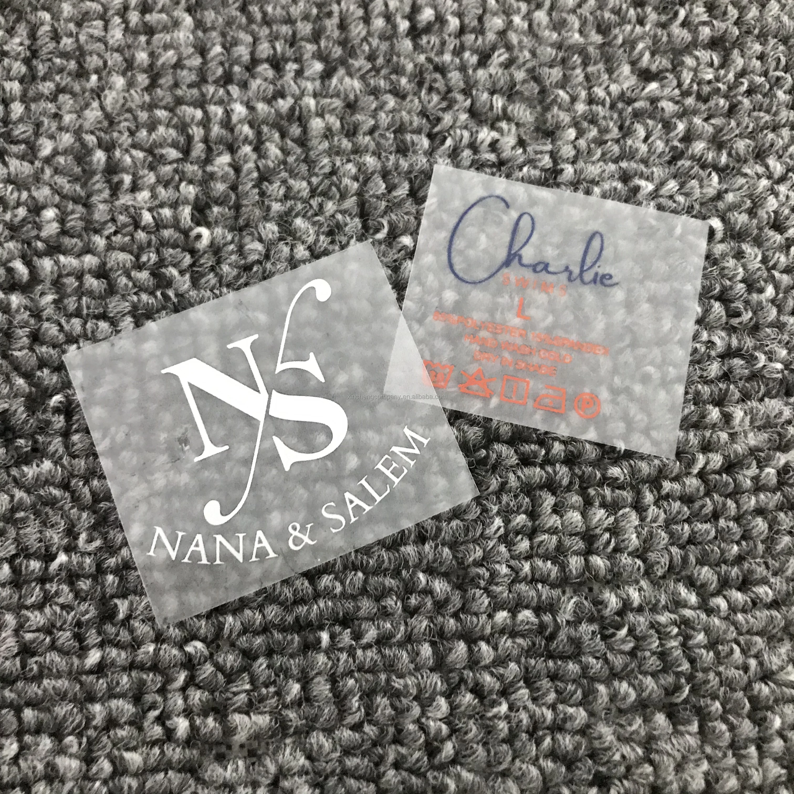 Custom 3d Stereoscopic Silicone Printing Thermal Transfer Label Using Clothing Rubber Transfer Printing Label For Heat Transfer