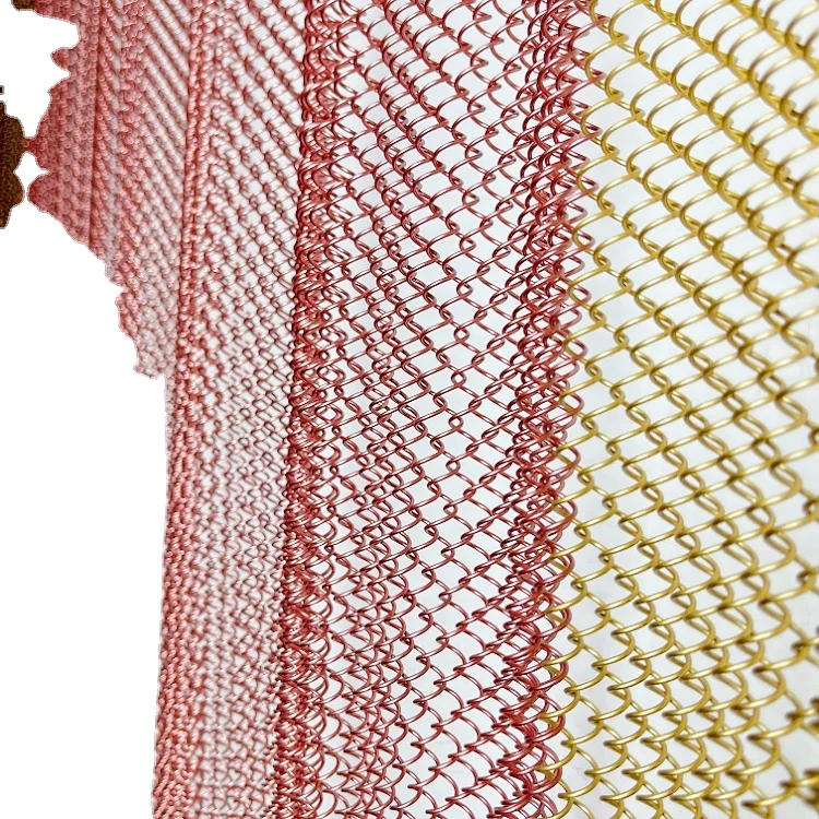 Decorative metal mesh curtains: Metal mesh curtains used for interior decoration and artistic creation.