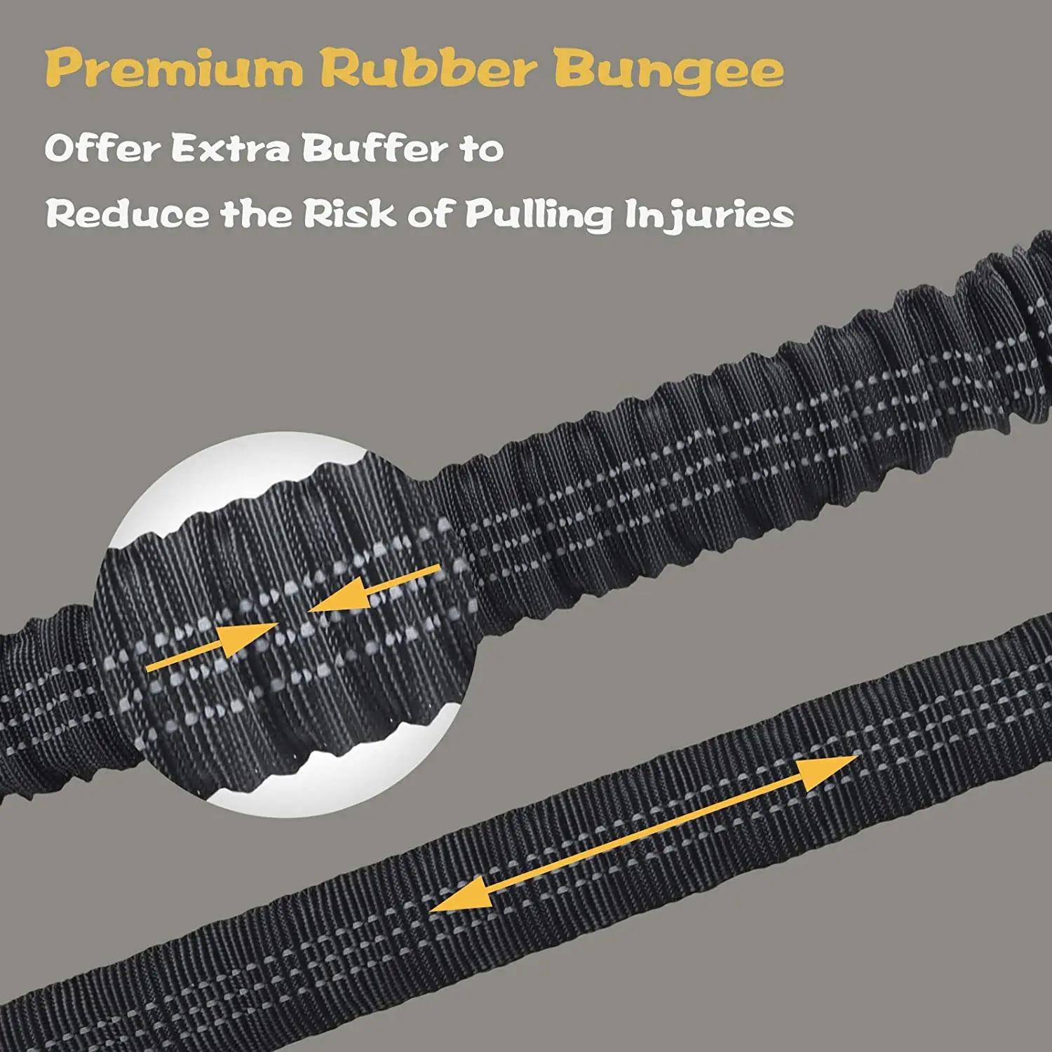 web band High Quality Folded Wrinkled Buffering Nylon Polyester Elastic Bungee Webbing for Dog Leash and Safety Products