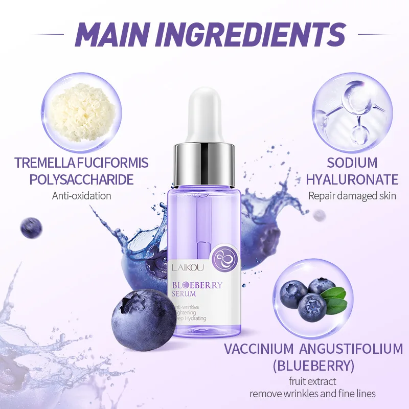 Blueberry Essence Moisturizing Moisturizing Oil Controlling Pore-Shrinking And Brightening Skin Essence