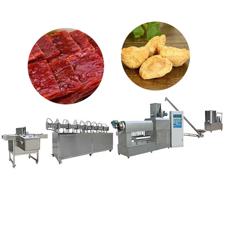 Twin Screw Automatic HMMA Machine High Moisture Meat Analogues Machines Production Line