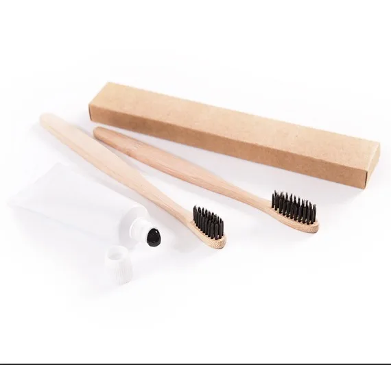 100% Natural Black Soft Bamboo High Quality Waterproof Cleansing Brush Logo Toothbrush