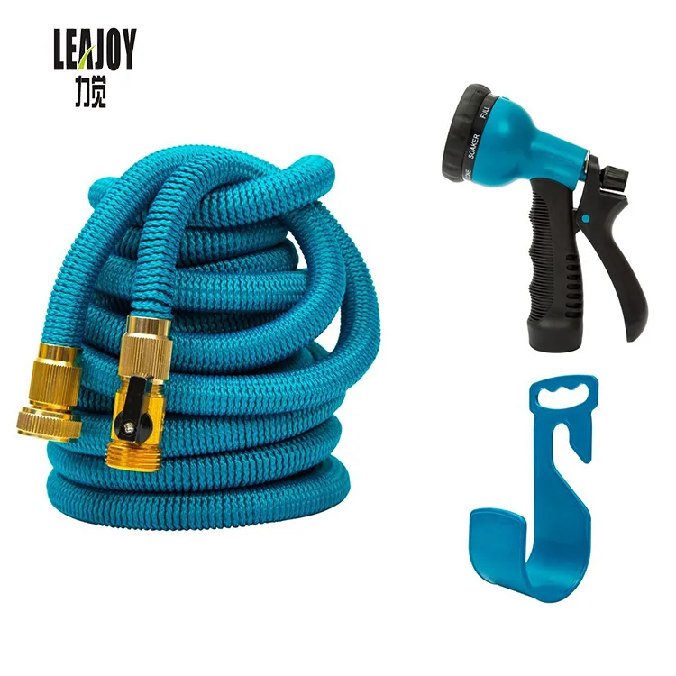 Wholesale Price 3 Times Expandable High Pressure Latex Garden Hose 50 Ft New Copper Connector Garden Hose