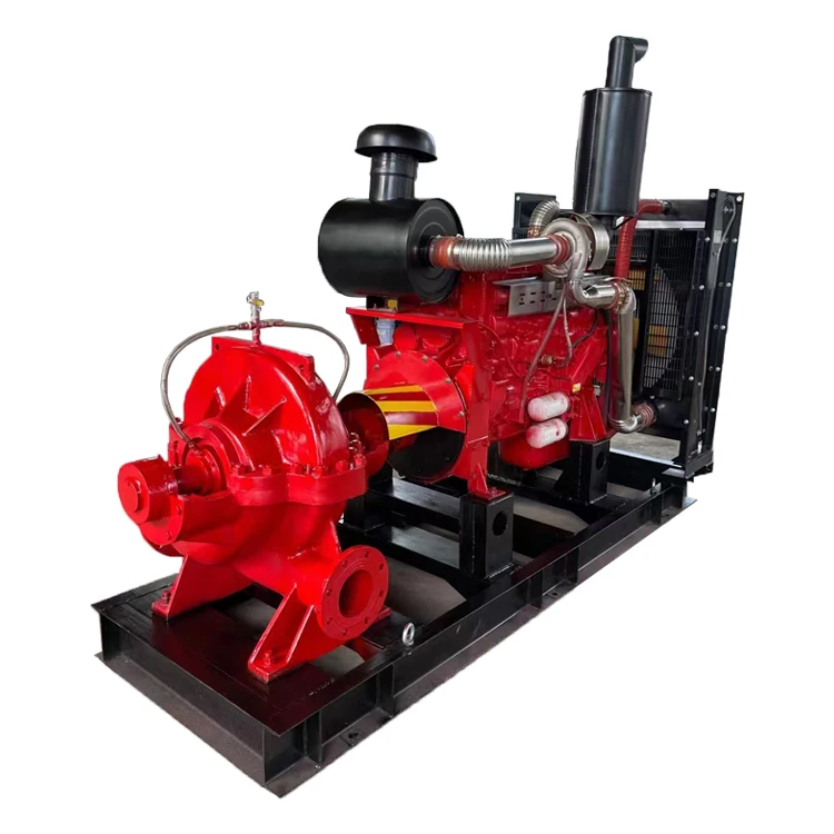 Electric High Pressure 500gpm Diesel Hydrant Fire Pump Set