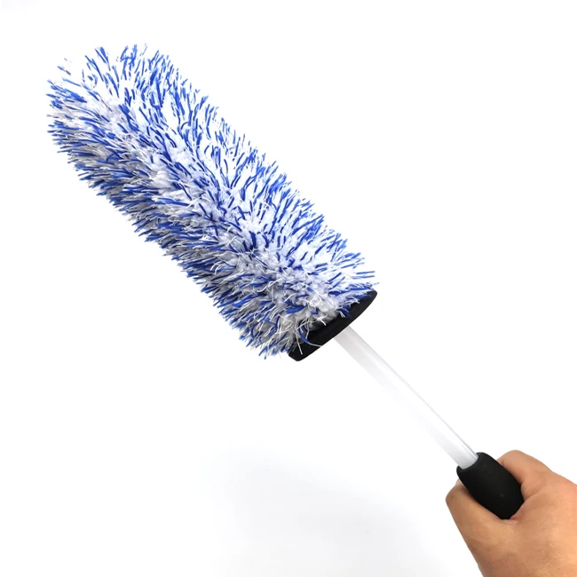 Microfiber Car Wheel Cleaning Brush, Microfiber Car Wash Brush, Snow Foam Wheel Brush