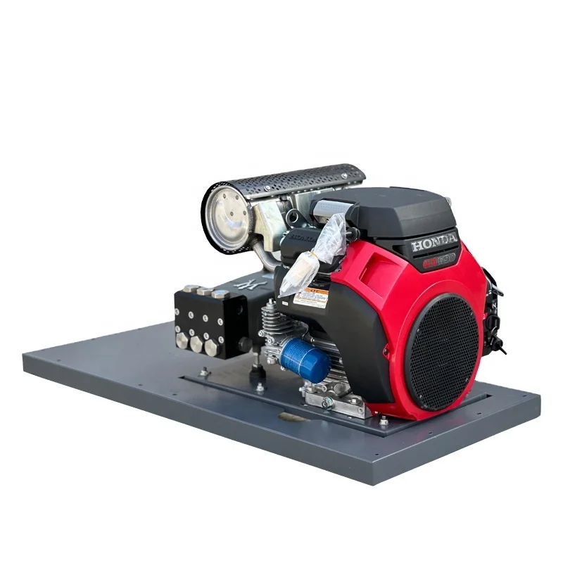 AMJET Speed Regulation 200bar 10.5gpm DRAIN CLEANER MACHINE SKID MOUNT JETTERS & MOUNTED EQUIPMENT German Pump