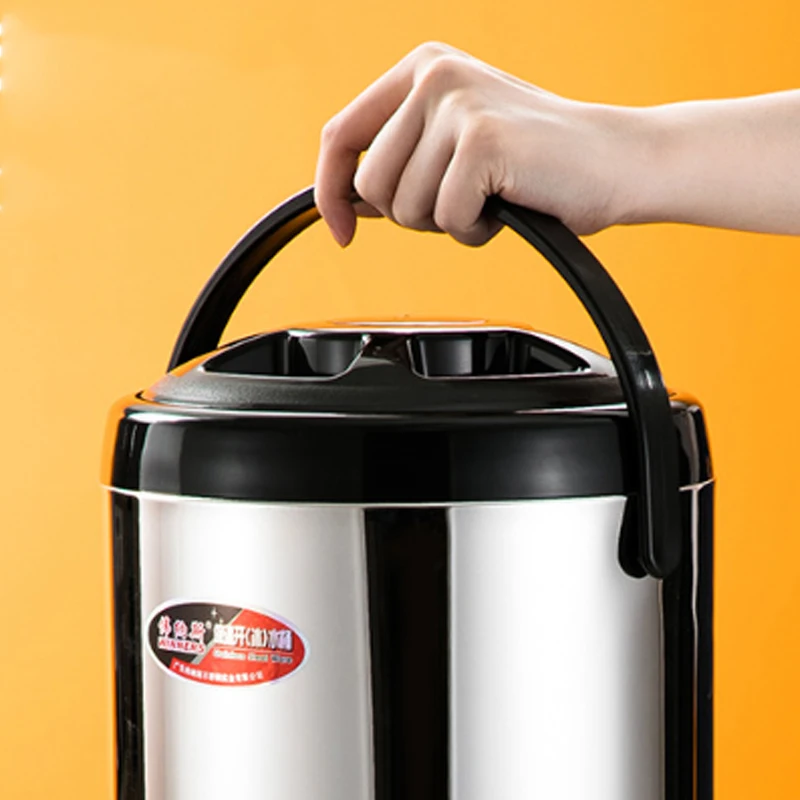 Wholesale commercial stainless steel insulation barrel insulation household double large capacity milk tea 304 milk tea store