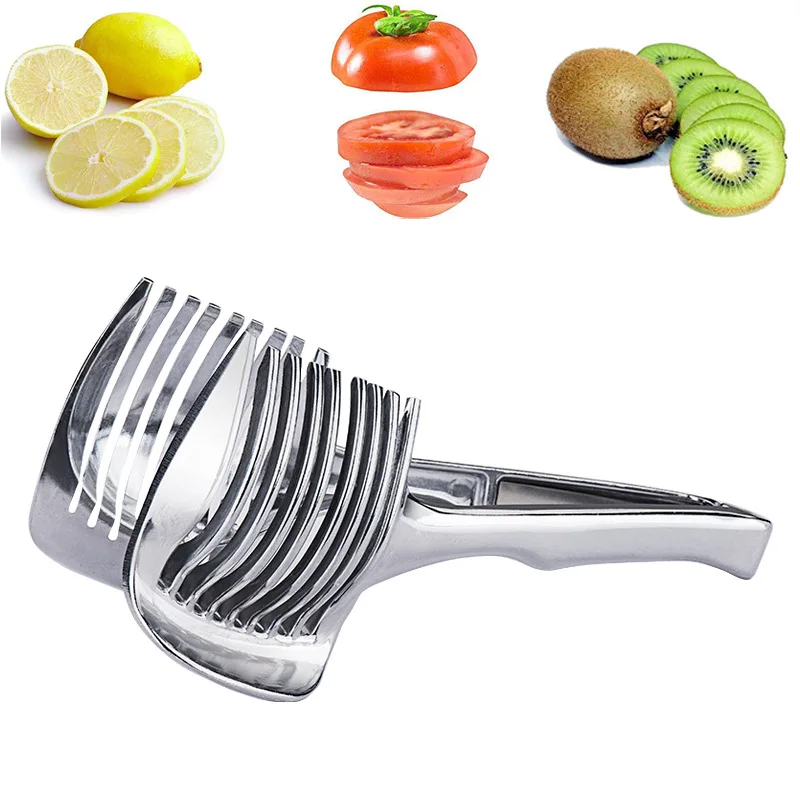 Multifunctional Vegetable Cutter Fruit Cutter Stainless Steel Lemon Slicer Kitchen Potato Tomato Cutter Slicer