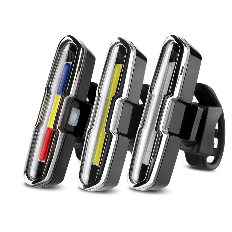 Wholesale USB Rechargeable Bike Light Front and Back Safety Bicycle LED Headlight & Rear Tail Light Bike Lights Easy to Install