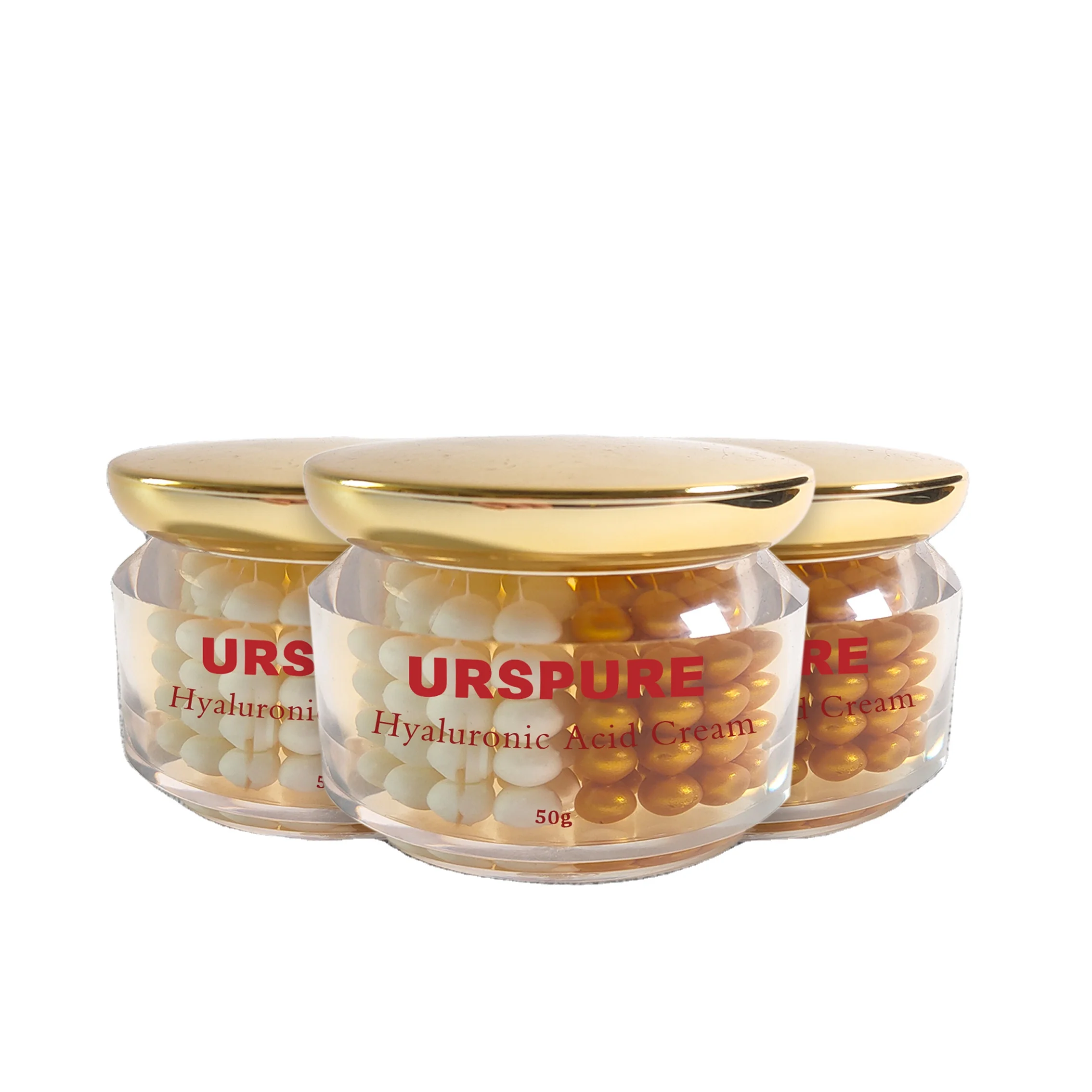 OEM Skin Care 24K gold collagen cream moisturizer anti aging whitening golden pearl beauty cream