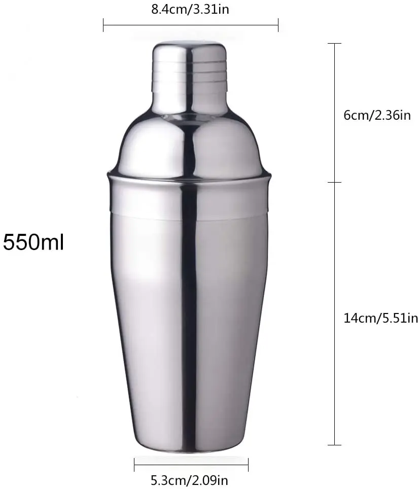 Home Kit Martini Shaker Stainless Steel Cocktail Shaker For Home Bars Parties Bar Accessories Set