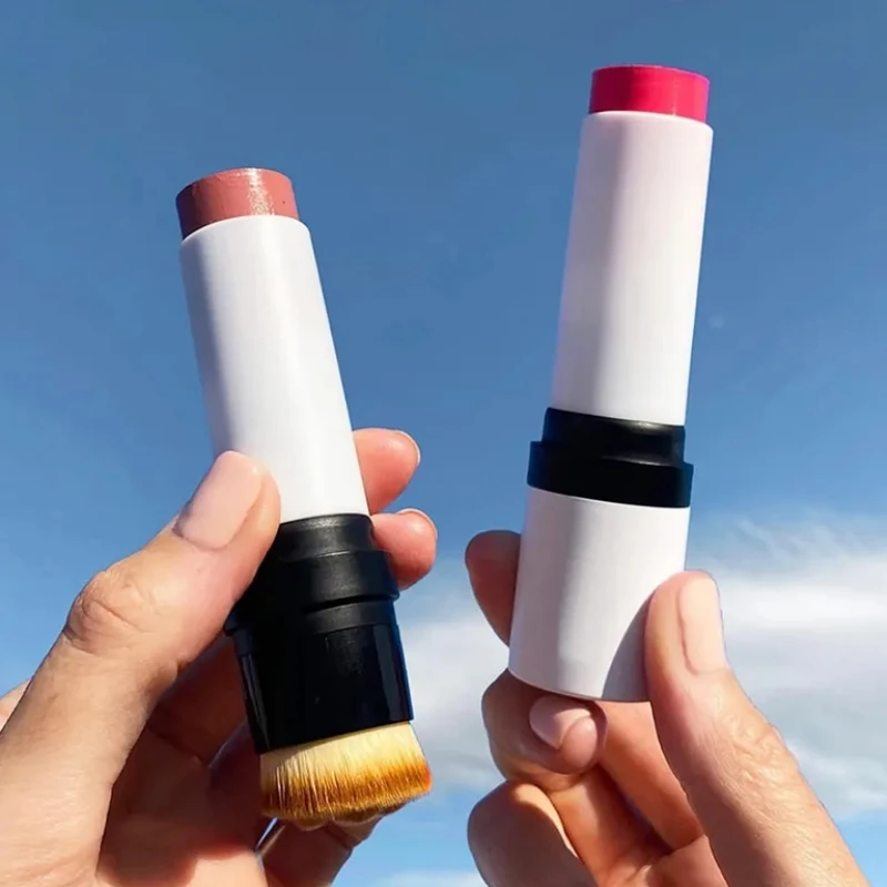 5 Color No logo Pink Blush Stick Private Label Cheek Blush Cream Blush Custom Logo Makeup Blush