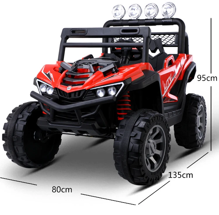 RHS-CAR87  Wholesale New Design Biggest Size 12V/24V Battery  Two Seats Kids Electric Ride On Car for 12 years old