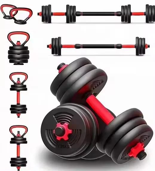SP Hot sale Adjustable Dumbbell Set with Connector Plastic Cement Indoor Fitness Weight Lifting Adjustable Dumbbell