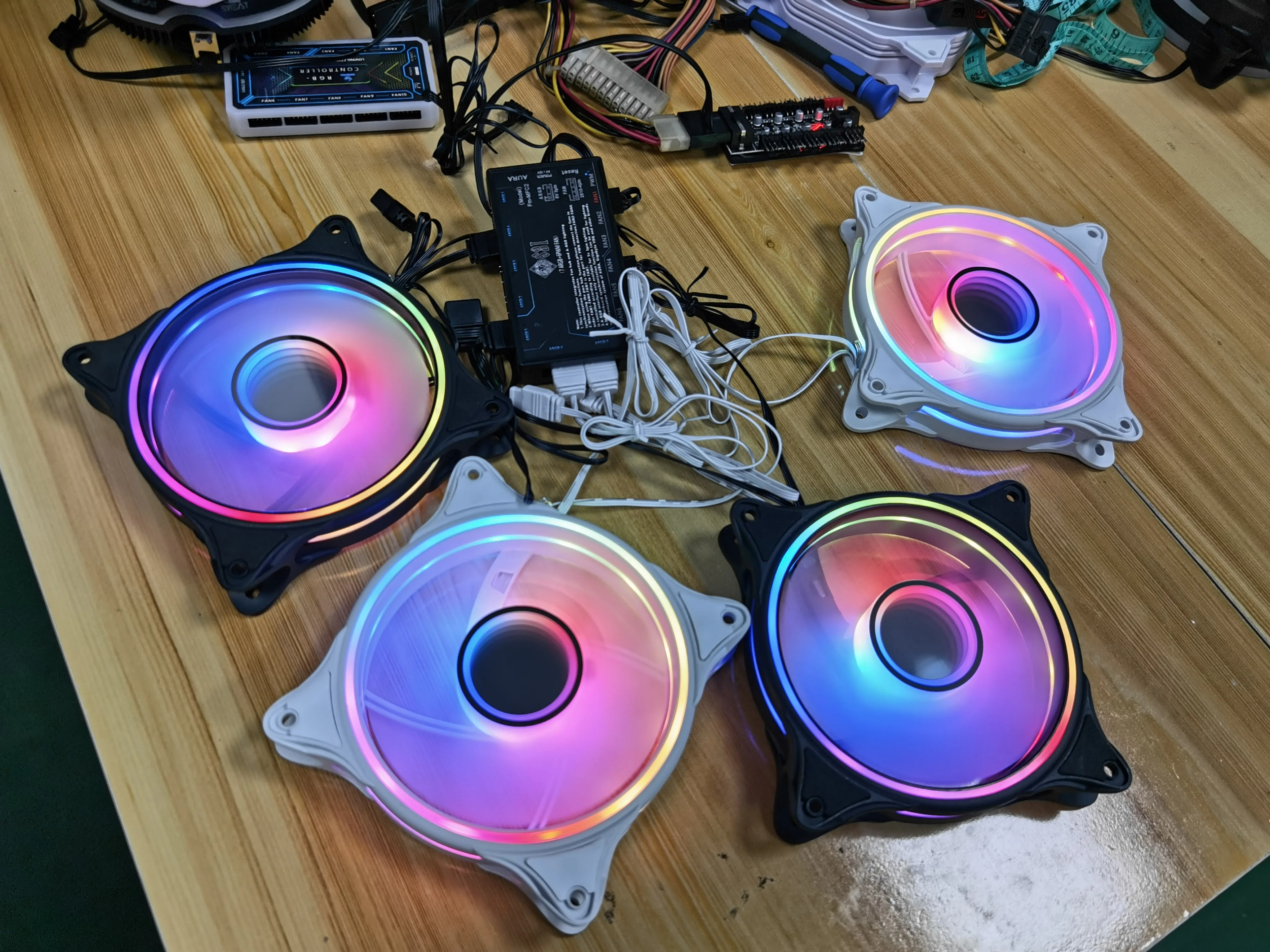 New Design 12025 RGB Cooling Fan For PC Computer case cooler 5V 4PIN Gaming Radiator Desktop Heatstick CPU Cooler With ARGB Fans