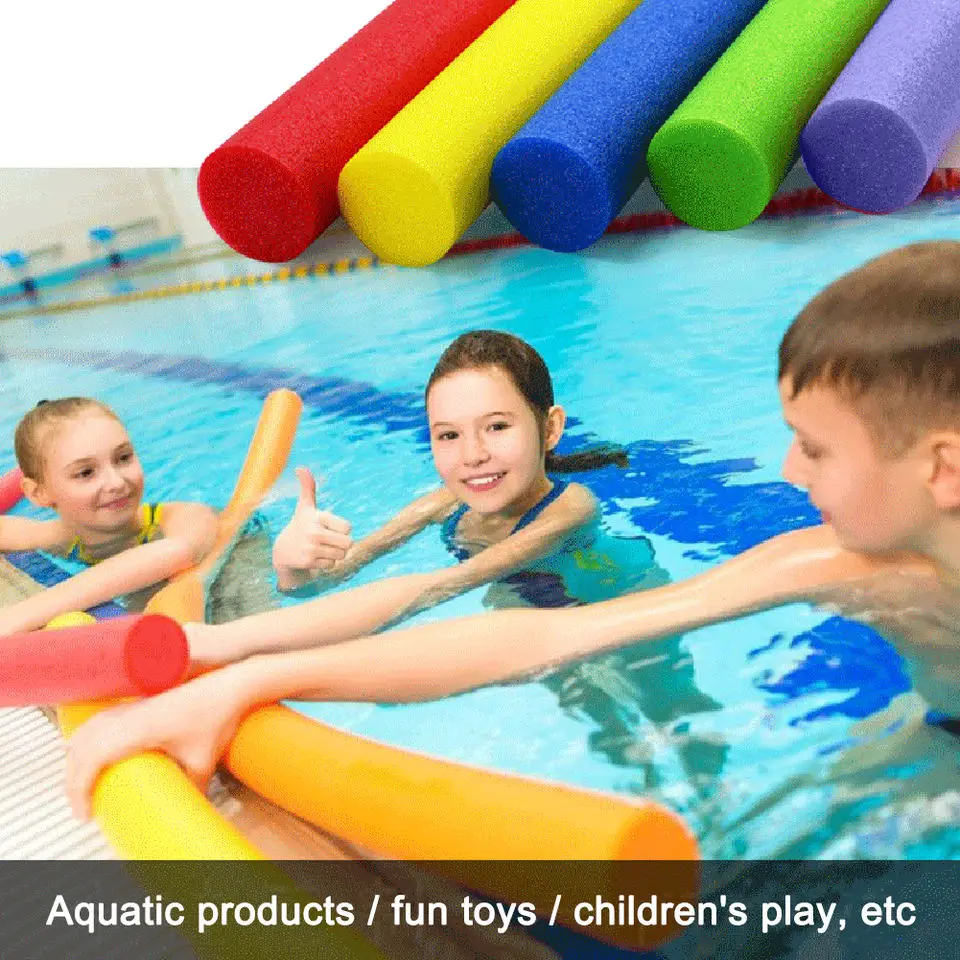 Wholesale colorful foam swimming toys for kids customized EPE swimming noodles toys