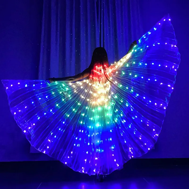 Led Isis Belly Dance Wings Girls Led Butterfly Wings Costume for Stage Show Halloween Christmas Party