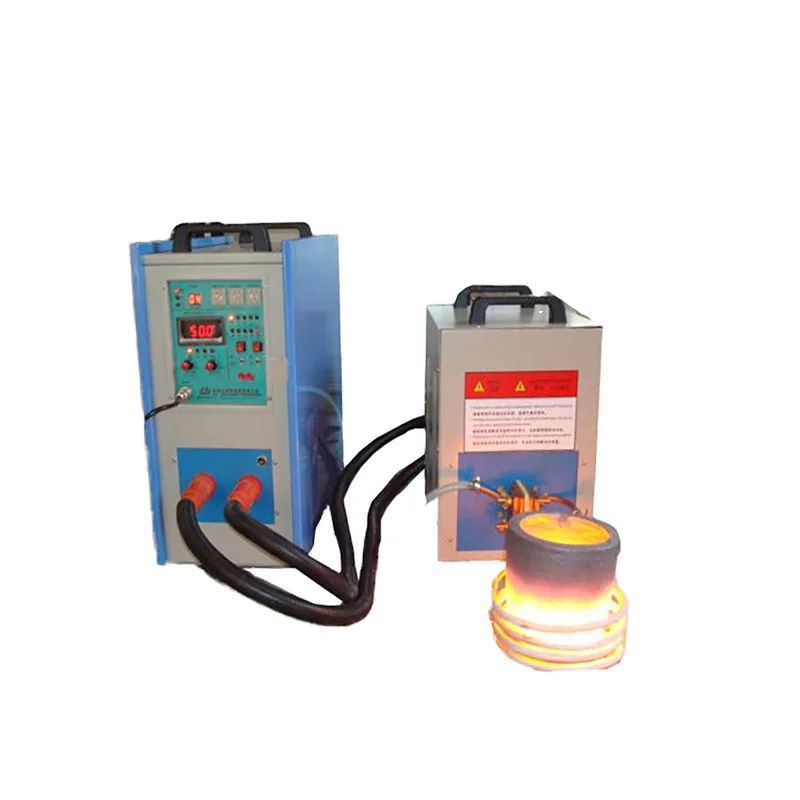 
low price small portable IGBT induction electric brass melting furnace with tilting crucible for sale 